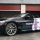 Pokimane’s car, not surrounded by people